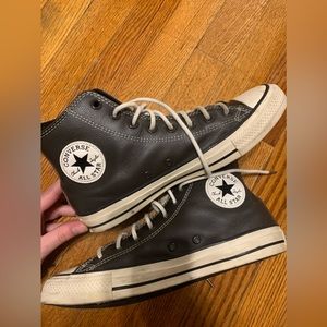 Converse chocolate leather